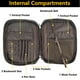 thumbnail image 2 of Bolsa de almacenamiento con asa para libros con diseño de camuflaje verde militar para hombre, 2 of 4