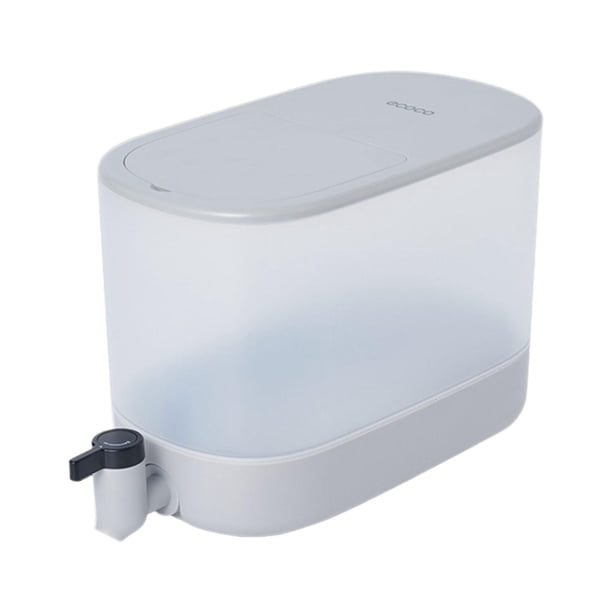 Hervidor frío con grifo en refrigerador, dispensador de bebidas para frigorífico, jarras de agua, tetera de frutas, cubo de , bebida Blanco