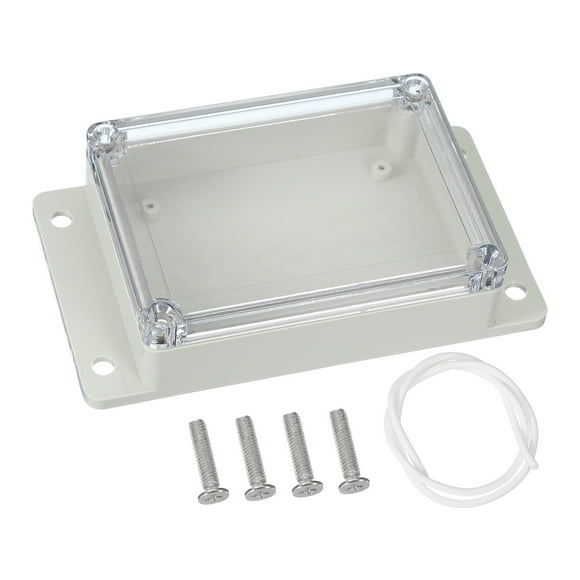 Uxcell Junction Box, Electrical Enclosure Box ABS Plastic Waterproof Outlet Plug Cover Cord Protector 115 x 85 x 35mm / 4.53 x 3.35 x 1.38
