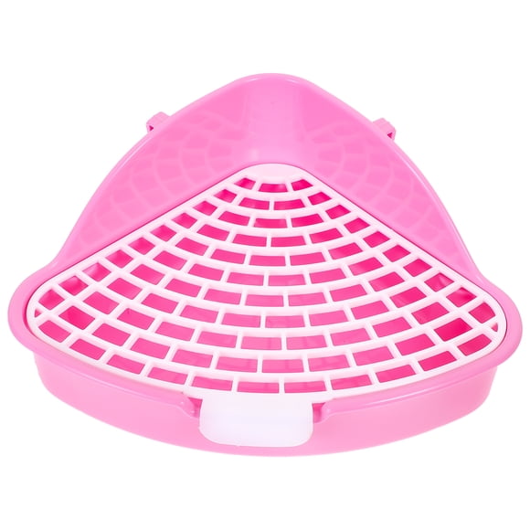 GOOHOCHY Chinchilla inodoro Conejo Caja de basura Potty Trainer Tray Corner Mascota Caja de arena