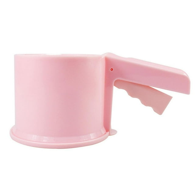 Fine Flour Sifter Powder Sugar Sifter, Premium Food-grade Abs Fine Sieve With One Hand Press Design For Baking Cakes A