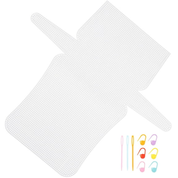 Baluue DIY Handbag Accessories Plastic Mesh Bag Sheet White 1 Set