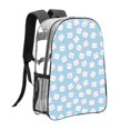 thumbnail image 3 of Rocae Cartoon Sushi for 16inch Clear Backpack Transparent School Backpack for Women Men, Capacity Clear Bag for College, Travel, 3 of 7