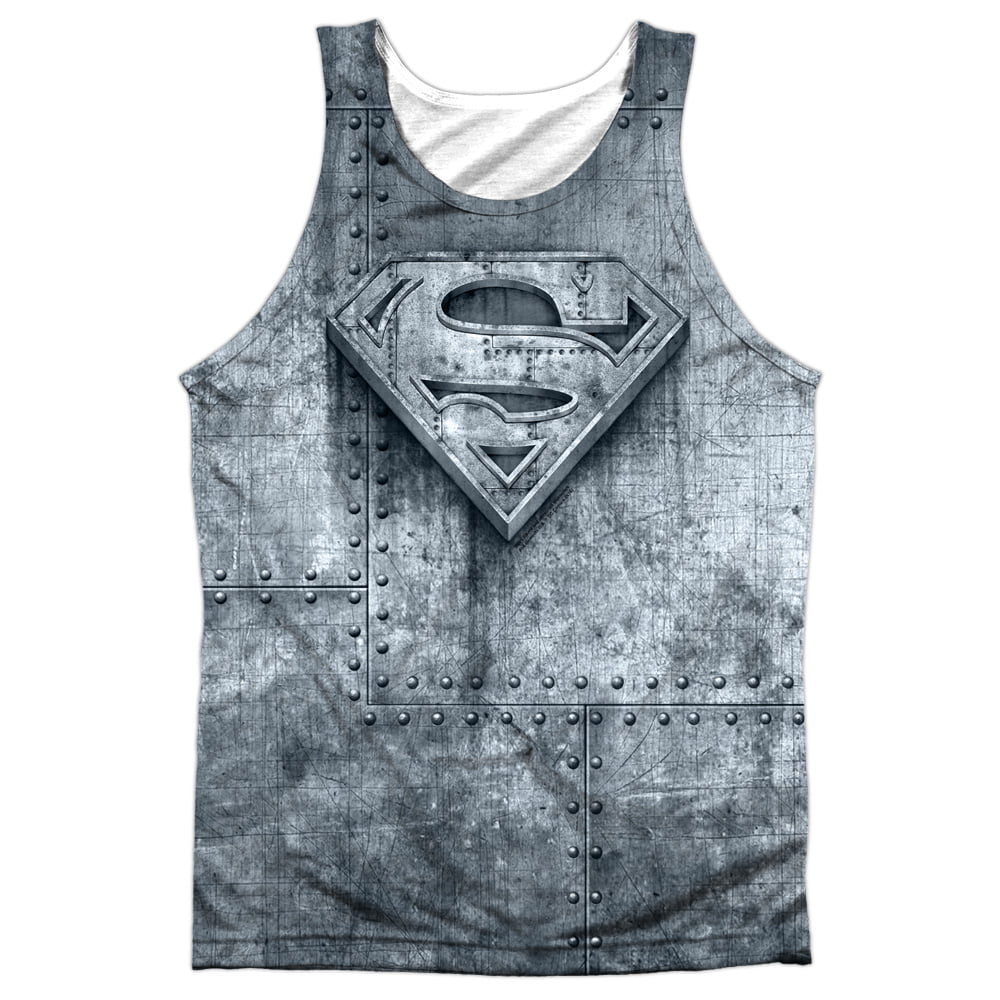Superman Made of Steel Adult Tank Top