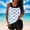 White, variant on HOMBOM Tankini Swim Suits for Women Swimwear Tummy Control Floral Two Piece White Tankini Ladies Bathing Suit Pool Party