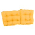 thumbnail image 2 of Blazing Needles 18-inch by 38-inch Solid Twill Tufted Chair Cushion, 2 of 2