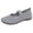Grey, variant on NOKIO Women's Ballet Knit F𝗅a𝗍s Sandals Summer Fashion Ma𝗋y Jane𝗌 Sandles Lightweight Elastic Strap Shoes Casual Non-S𝗅ip Walking L𝗈afers for Daily Work School Wear