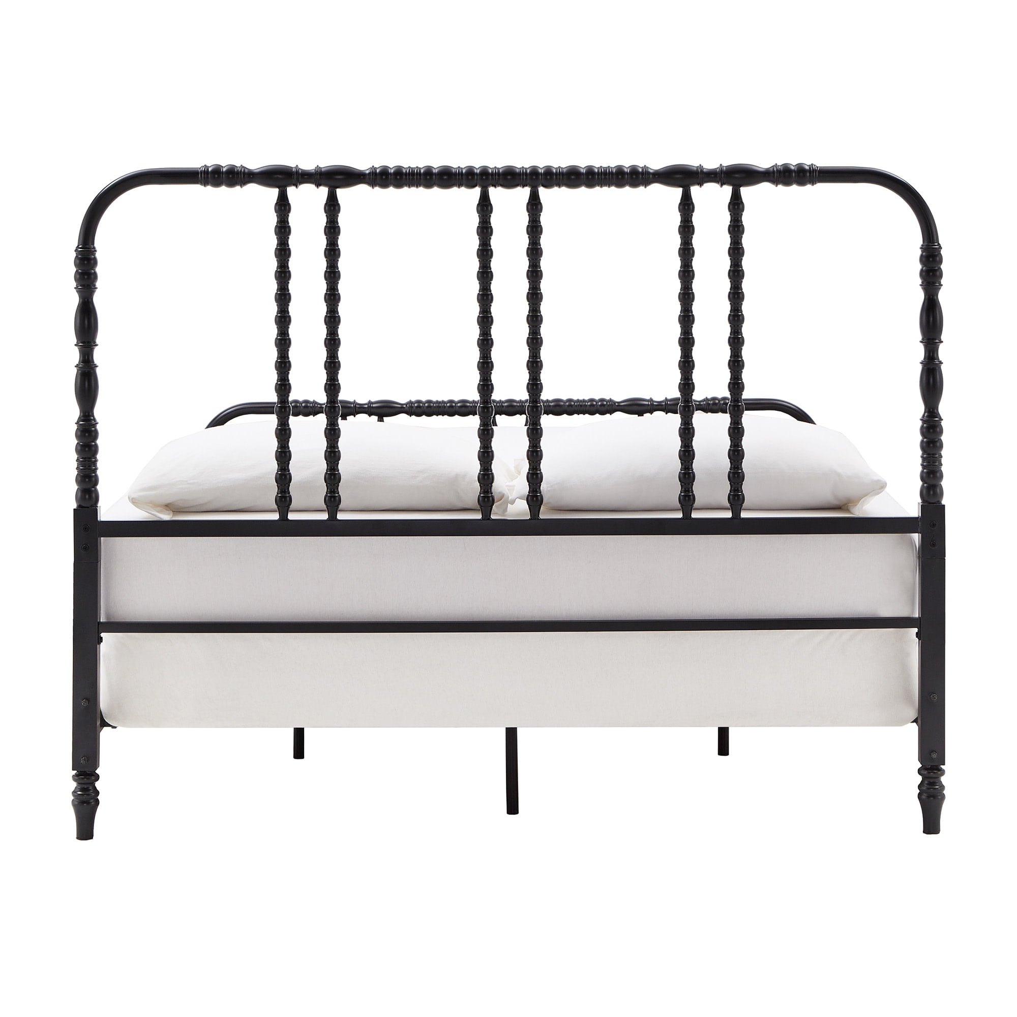 Weston Home Leona Metal Spool Full Bed, Black