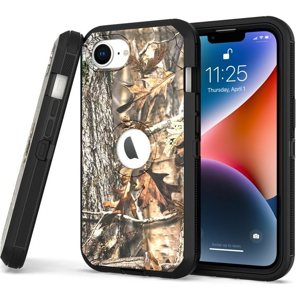 CoverON For Apple iPhone 16e Case, Military Grade Heavy Duty Full Body Rugged Phone Cover, Camo