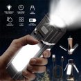 thumbnail image 1 of Lámpara de tienda de campaña magnética plegable, luz de trabajo, linterna y gancho, recargable por USB, 1 of 6