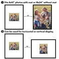 thumbnail image 6 of Americanflat 18x24 Poster Frame with Polished Plexiglass with 10x8 Mat Display Photo Streamline Thin - Black, 6 of 8