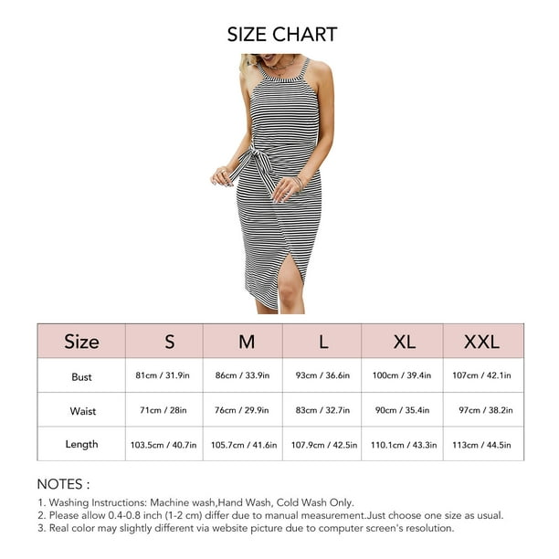 Summer Casual Dress, Polyester Fiber Front Slit T Shirt Dress Waist Tie  Design For Women For Vacation For Shopping Black And White L 