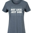 thumbnail image 3 of Instant Message - Not Luck, Just God - Women's Sleeveless Shift Dress, 3 of 6