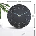 thumbnail image 2 of Reloj silencioso moderno para el hogar de la sala de estar nórdica creativa Vhermosa, 2 of 5