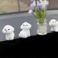 thumbnail image 2 of Dashboard Dog Figurines, Small Dog Statues Set of 4 Miniature Animal Figures, 2 of 5