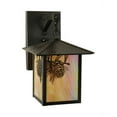 thumbnail image 3 of Meyda Tiffany 55132 9" W Seneca Winter Pine Straight Arm Wall Sconce - Copper, 3 of 3