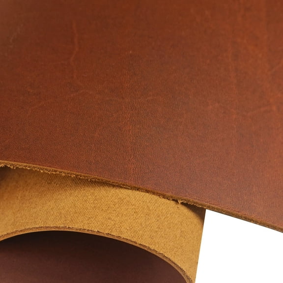 5/6OZ Full Grain Cowhide Leather Genuine Cow Leathercraft Pieces in Brown 1.8mm