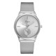 thumbnail image 1 of LVPAI Reloj de Cuarzo con Esfera de aleación Redonda de Moda Correa de Silicona Reloj de Pulsera Femenino Plata, 1 of 3