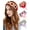 pink + purple + red, variant on LinYooLi Hippie Headbands for Women Crochet Hair Bandanas Boho Headbands Knit Hair Bands Hippie Floral Head Wrap for Women and Girls(Green + Rose Red + Blue)