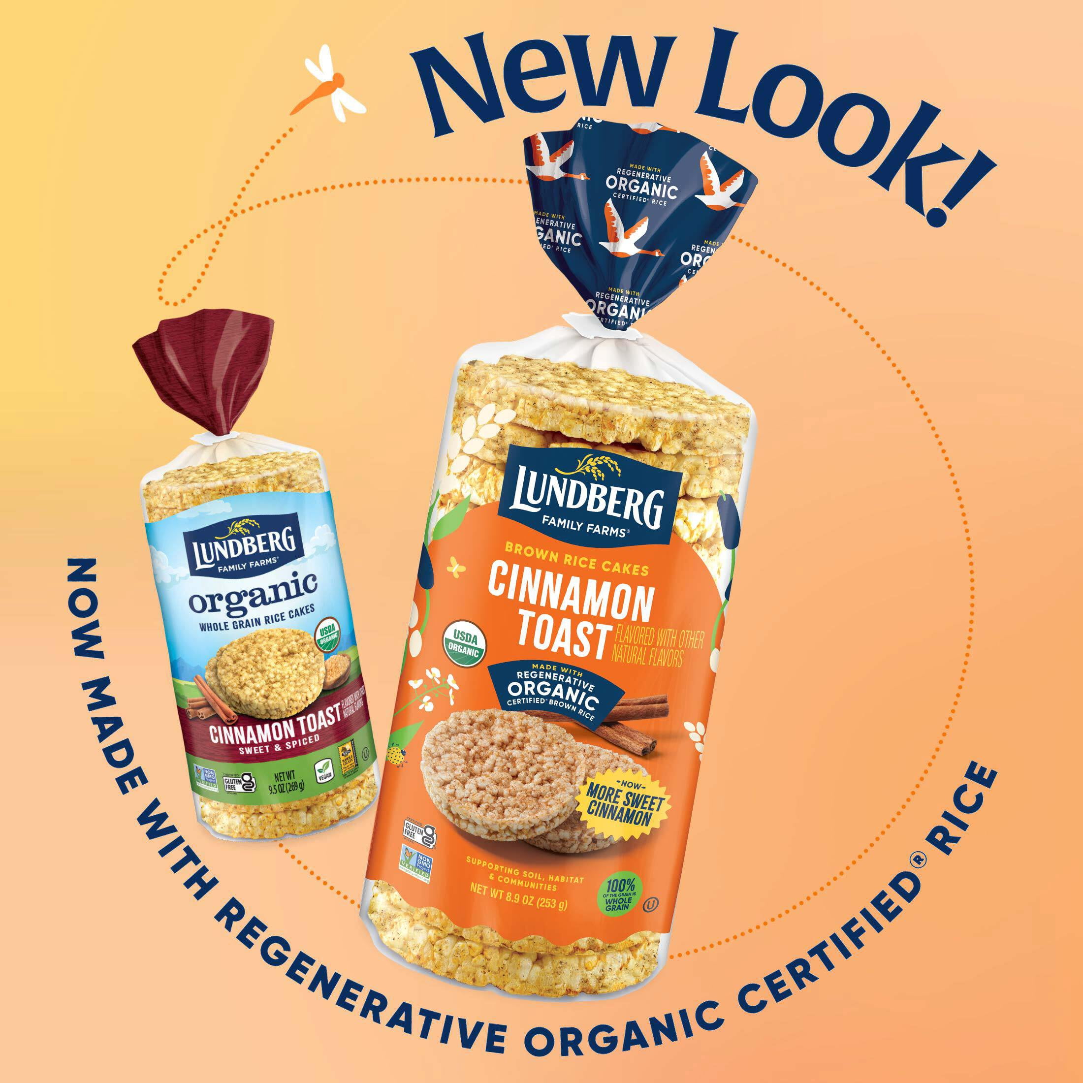 Lundberg Organic Cinnamon Toast Rice Cakes - 6ct, 8.9oz