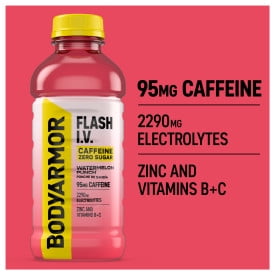 BODYARMOR Flash I.V. Caffeine Watermelon Punch, 20 fl oz, 12 Pack photo 4