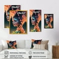 thumbnail image 4 of Designart Woman Face With Flowers In Hair II Canvas Wall Art, 4 of 5