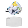 thumbnail image 1 of Langgg Children Mask Filter Cartoon Cotton Mouth Face Cover Filters Accessory 2pcs Little dinosaur+breathing valve 1Set, 1 of 4