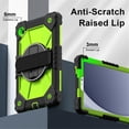 thumbnail image 4 of Funda Resistente a Golpes para Samsung Galaxy Tab A9+, Silicona Anti-caída + Funda Protectora de Capa de PC con Asa Giratoria de 360°, Soporte, Correa para el Hombro, Amarillo, para Galaxy Tab A9+, 4 of 8