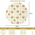 thumbnail image 3 of Easter and Easter Baskets Cream Yellow Pattern Round Tablecloth 60", Wrinkle-Resistant Wipeable Cover for Kitchen, Dining, Picnic & Patio, 3 of 6