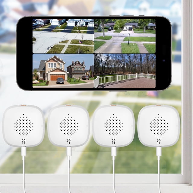 Cámara de ventana Girafit 2K WiFi de 2,4 GHz y 5 GHz con visión nocturna en color