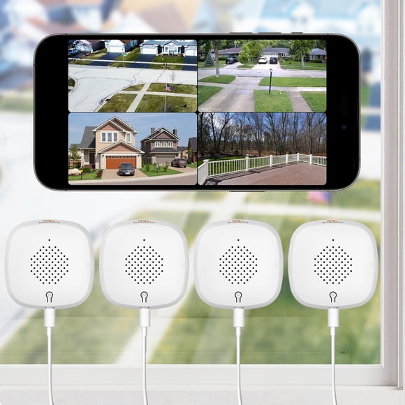 Cámara de ventana Girafit 2K WiFi de 2,4 GHz y 5 GHz con visión nocturna en color