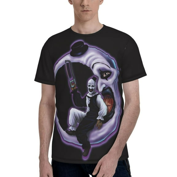 Terrifier Men's T Shirt Summer Casual Fashion Unisex Short Sleeve Graphic Crew Neck Tees Tops