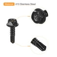 thumbnail image 4 of Uxcell 30Pack #10 x 3/4" Hex Washer Head Self Tapping Screws Sheet Metal Screws, 4 of 5