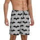 thumbnail image 2 of Fotbe Bat Pantalones Cortos de Pijama para Hombre, Ropa de Dormir, Pantalones de Pijama Cortos para Hombre-Small, 2 of 6