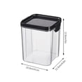 thumbnail image 3 of Xihbxyly Tarro para Almacenar Cebada y Granos Diversos, Tapa Transparente con Hebilla, Recipiente Hermético, Apilable, Multiusos para La Cocina, Ideal para La Despensa, Tamaños de 600 Ml, 700 Ml y 13, 3 of 5