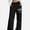 Black, variant on ITSAME Girls Wide Leg Sweatpants Bow Print High Waisted Loose Fit Fall Winter Casual Trousers with Pockets Size 11