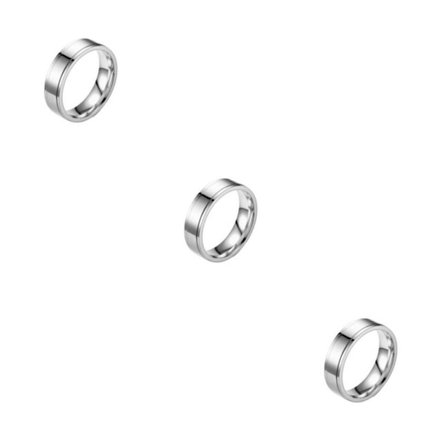 Youkk Fashionable Rings For Exquisite Craftsmanship And Beautiful Minimalist Rings Metal Rings For Men men 7 3Set