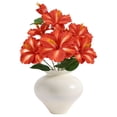 thumbnail image 6 of Mainstays 19’’H Indoor Artificial Floral Mixed Bush, Hibiscus, Orange Color., 6 of 8