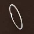 thumbnail image 3 of 3.6 TCW Solid 18 Kt White Gold SI Clarity HI Color Diamond Tennis Bangles & Bracelets Indian diamond jewelry, 3 of 3