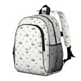 thumbnail image 2 of Excavator and Triangle White Pattern Backpack for School, Cute School Bag with Adjustable Shoulder Straps and Padded Back, 15"x11.42"x5.5", 2 of 4