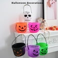 thumbnail image 3 of Dserhfy Halloween Candy Bucket Pumpkin Skull Bucket Trick or Treat Bucket with Handle for Kids Halloween Party Decoration, 3 of 8