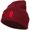 Maroon, variant on Turkey TUR Flag Embroidered Long Beanie - White OSFM