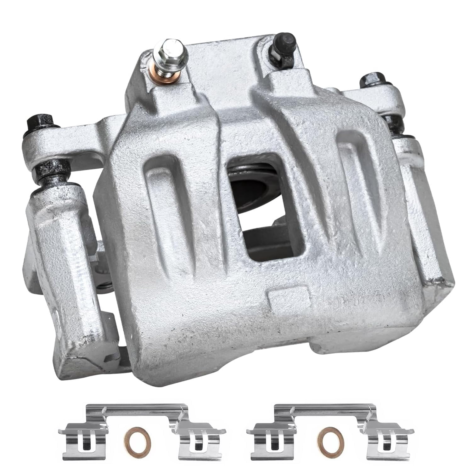 Detroit Axle - 2pc Front Brake Calipers for Dodge Challenger Charger Magnum Chrysler 300 Disc Brake Calipers with Brackets Replacement Brake Calipers Assembly