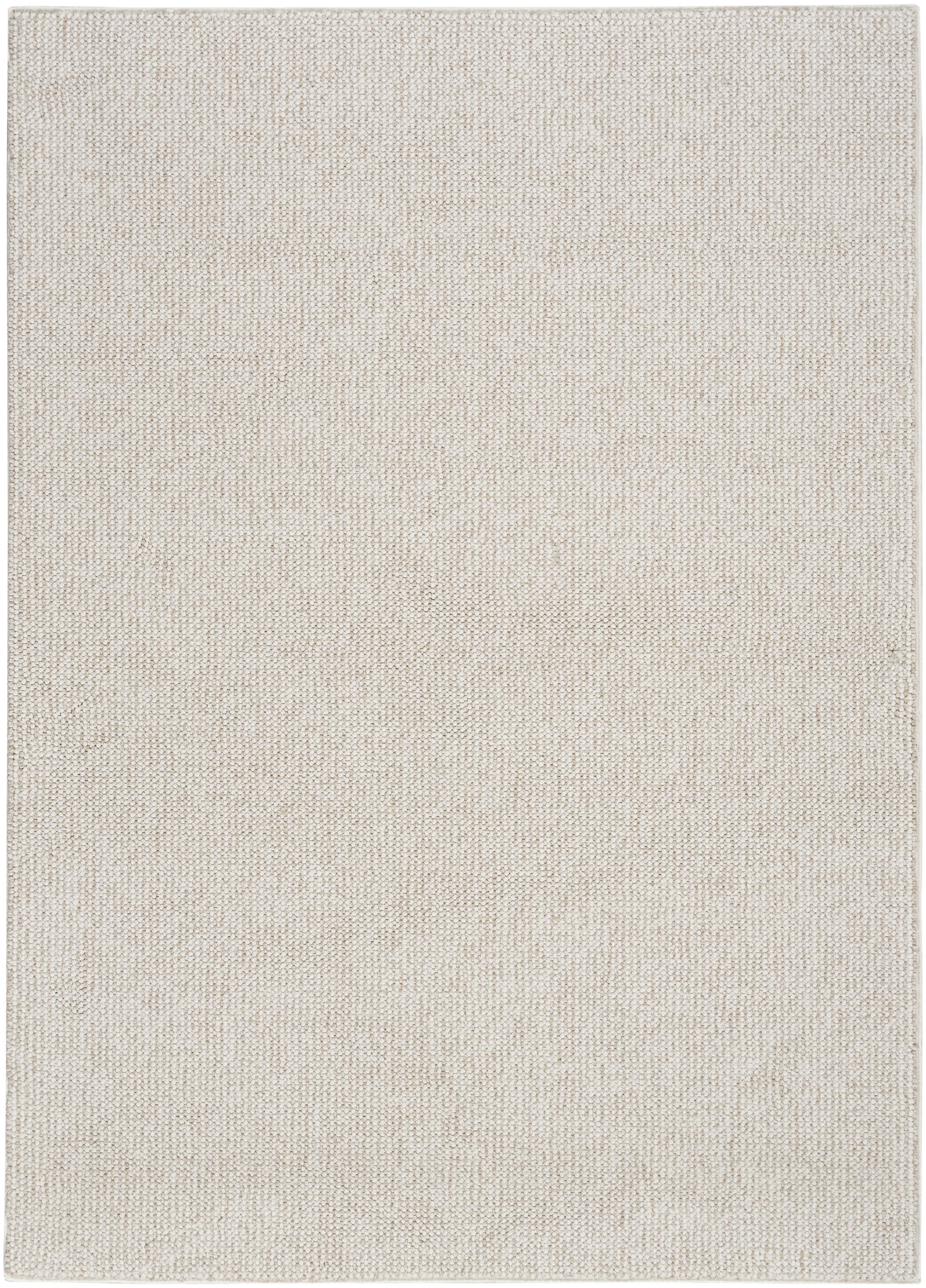 Nourison Natural Texture All-over design Ivory Beige 5'3" x 7' Area Rug (5x7)