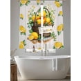 thumbnail image 4 of Lemon Basket Summer Sheer Curtains 63 Inch Length 2 Panels Set, Farmhouse Eucalyptus Grey Wooden Voile Window Treatment Rod Pocket Curtains Sheers Drapes for Bedroom/Living Room/Kitchen 52x"63"x2, 4 of 7