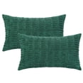 thumbnail image 2 of NOMADIC NOOK Pack of 4 Corduroy Throw Pillow Covers Set, Soft Square Cushion Covers Dark Green 16" x 16"/18" x 18", 2 of 6