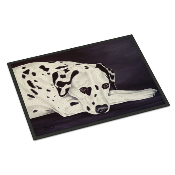 Carolines Treasures AMB1193MAT Dal Dalmatian Door Mat Indoor Rug or Outdoor Welcome Mat 18x27 Doormat  27"L x 18"W