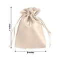 thumbnail image 2 of Efavormart 60 Pack Beige Satin Drawstring Wedding Party Favor Gift Bags 5"x7", 2 of 4