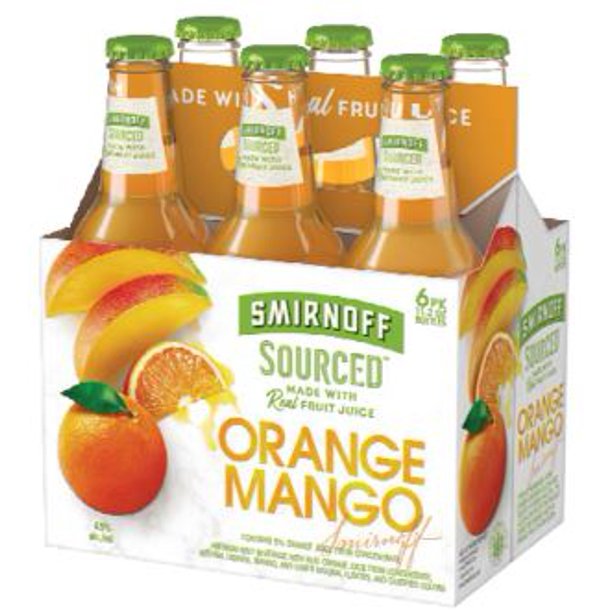Smirnoff Ice Sourced Orange Mango, 6pk, 11.2 fl oz