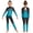 Light Blue, variant on Girls Long Sleeve Unitard Full Body Jumpsuit Gradient Gymnastics Ballet Leotard One Piece Bodysuit Dancewear Purple 8
